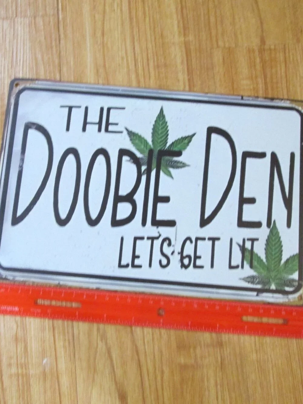 Lets Get Lit Doobie Den man cave Lounge room sign Novelty fun!